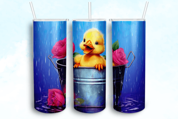 Baby Duck in a Bucket Tumbler PNG: Graphics & Crafts Review