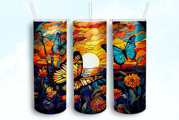 Butterfly Tumbler Sublimation Design: A Crafter's Graphics Review