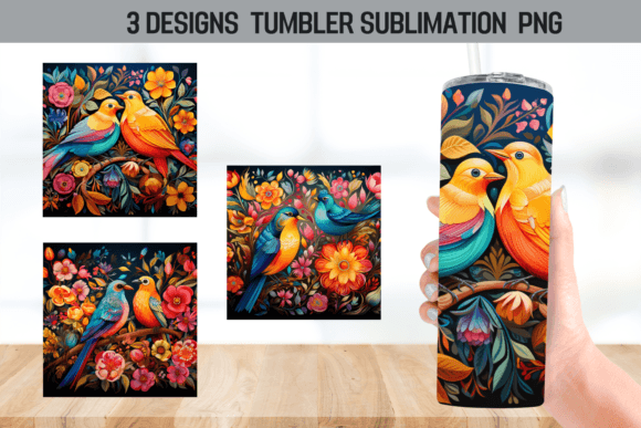 Elmfield Folk Birds: A Folk Art Graphics Asset for Crafts