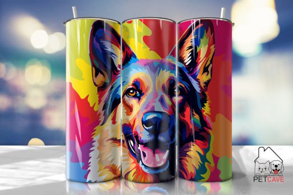 German Shepherd Pop Tumbler Wrap: Crafts & Graphics Review