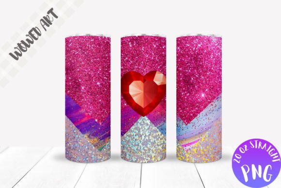 Glitter X Heart Tumbler Wrap: Crafts & Graphics Review