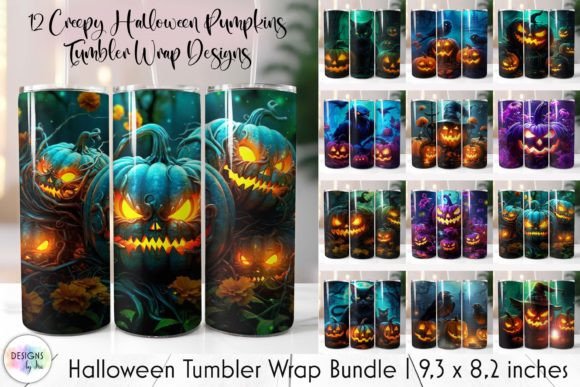 Halloween Pumpkins Tumbler Wrap Bundle: Graphics & Tumbler Wraps Review