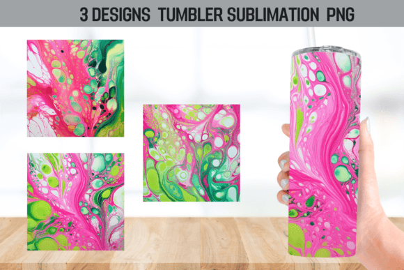Pink Green Alcohol Ink Tumbler Wrap: Graphics & Crafts Review