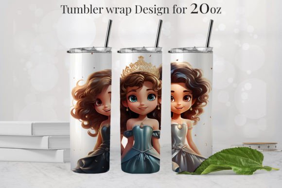 Princess Tumbler Design 20oz PNG 10: Graphics & Illustrations Review