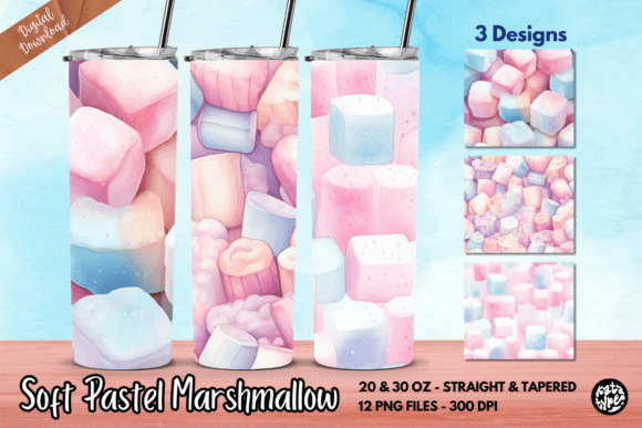Soft Pastel Marshmallow Tumbler Wrap Review
