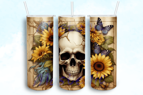 Spooky Butterfly Tumbler PNG for Crafts & Graphics