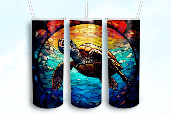 Stained Glass Turtle Tumbler: Graphics & Crafts Review