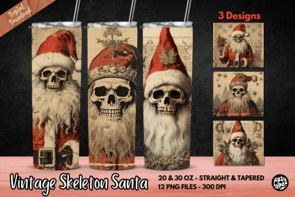Vintage Skeleton Santa Tumbler Wrap: A Designer's Honest Review