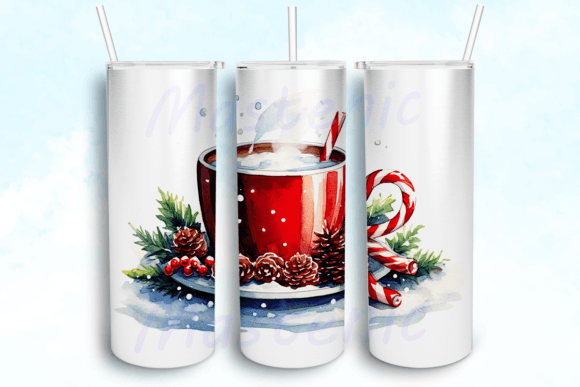 Warm Holiday Cocoa Tumbler Crafts Graphics