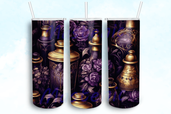 Witchy Potions Gothic Tumbler PNG: Graphics for Crafts